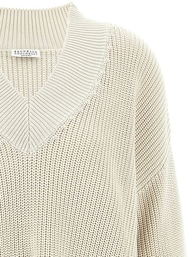 Ribbed Knit Sweater M19576912CFH19 - BRUNELLO CUCINELLI - BALAAN 4