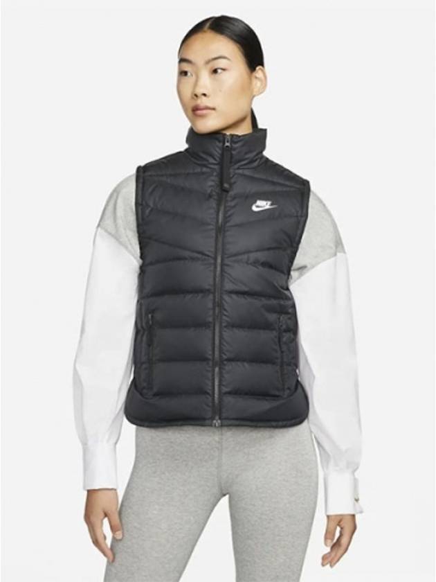 Therma Fit Repel Windrunner Padding Vest Black - NIKE - BALAAN.