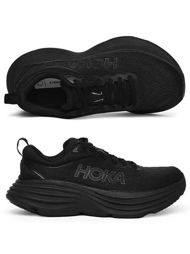 One One Women's Bondi 8 Low Top Sneakers Black - HOKA ONE ONE - BALAAN 6