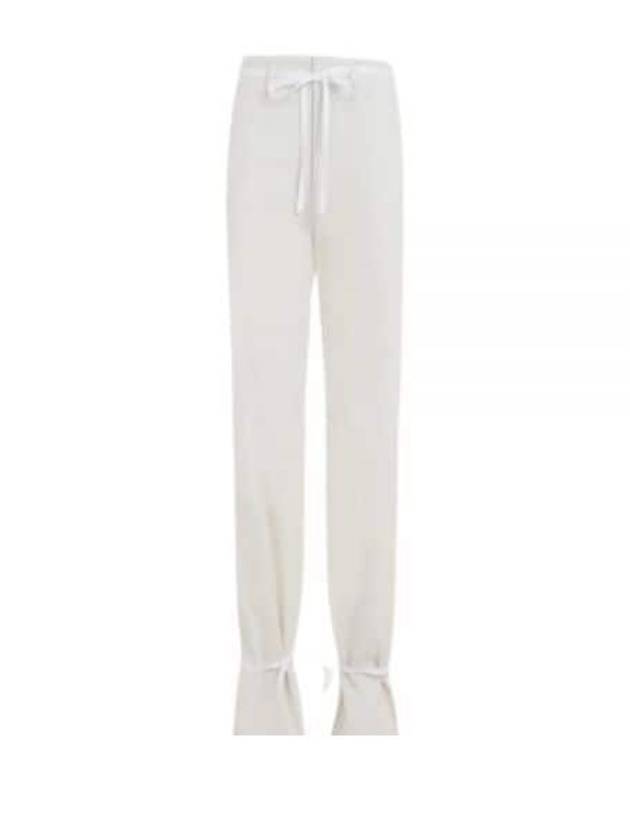 Cotton Straight Pants Chalk - LEMAIRE - BALAAN 2