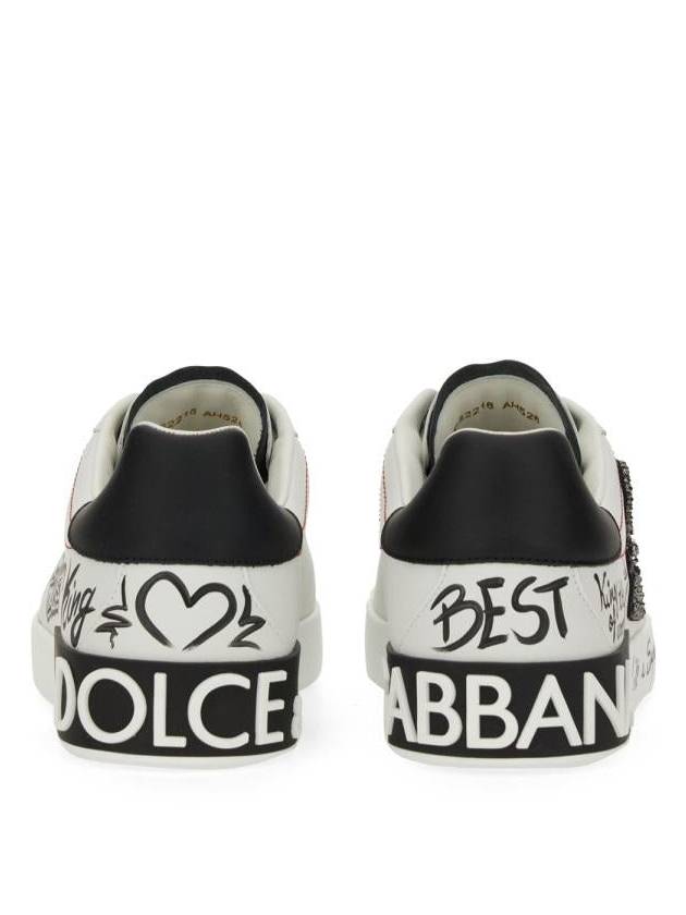 Dolce & Gabbana Leather "Portfino" Sneaker - DOLCE&GABBANA - BALAAN 3