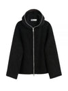 Hairy Zip-Up Hoodie Cardigan Black - OUR LEGACY - BALAAN 2