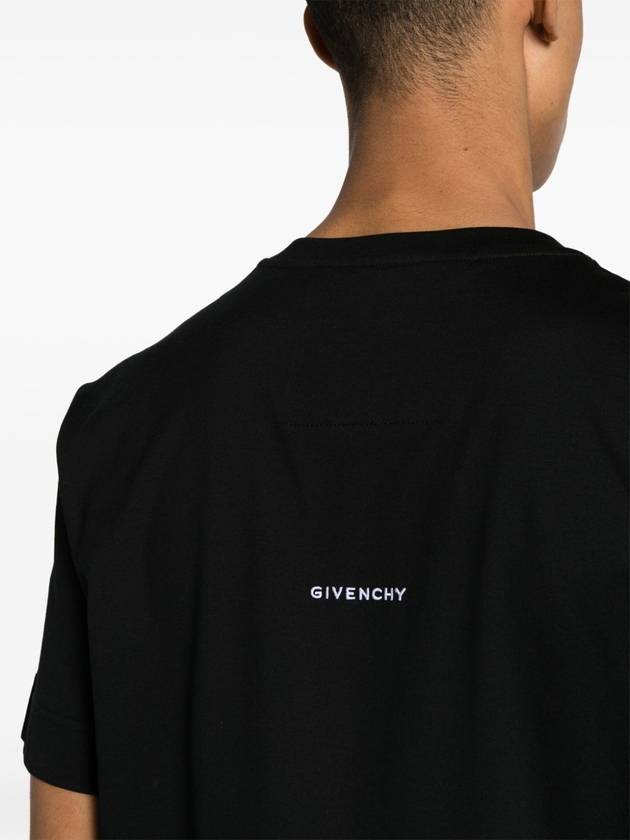 4G Logo Cotton Short Sleeve T-shirt Black - GIVENCHY - BALAAN 6