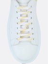 Yellow Tab Leather Oversole Low Top Sneakers White - ALEXANDER MCQUEEN - BALAAN 3