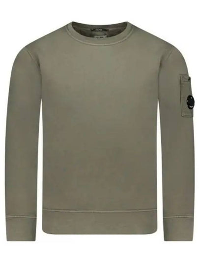 Brushed Emerized Diagonal Fleece Lens Sweatshirt Green - CP COMPANY - BALAAN 2