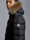 Cluny Long Down Jacket Black - MONCLER - BALAAN 4