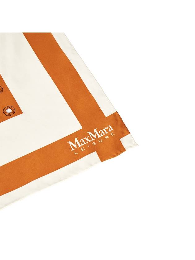 Orel Silk Scarf Orange - MAX MARA - BALAAN 7