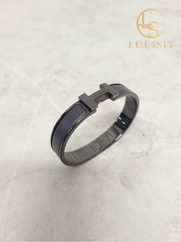 Used luxury goods Louis It So Black Noir Matte T4 Click Ache Bracelet - HERMES - BALAAN 3