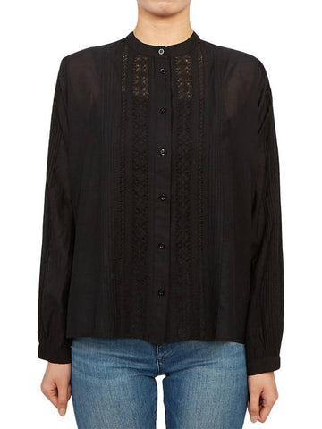 Women's Coco Long Sleeve Blouse Black - VANESSA BRUNO - BALAAN 1