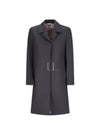 Super 120 Count Twill Over Jacket Grey - THOM BROWNE - BALAAN 2