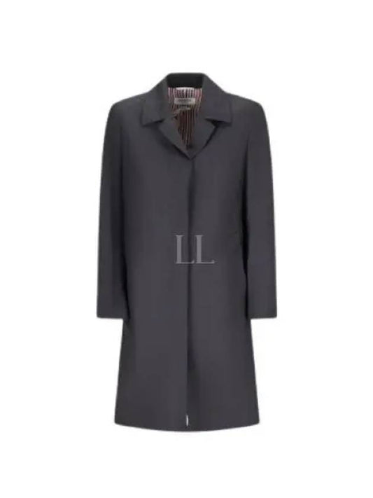 Super 120 Count Twill Over Jacket Grey - THOM BROWNE - BALAAN 2