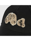 Spray Bear Ball Cap Black - PALM ANGELS - BALAAN.