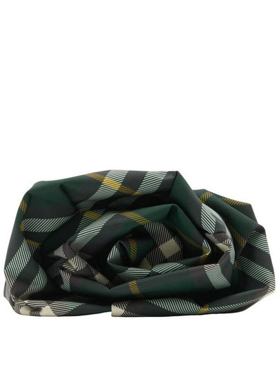 Logo Check Clutch Bag Green - BURBERRY - BALAAN 2