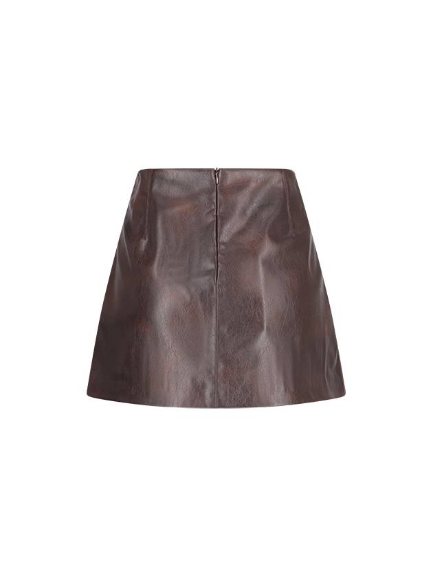 LEATHER EFFECT MINI SKIRT - PINKO - BALAAN 2