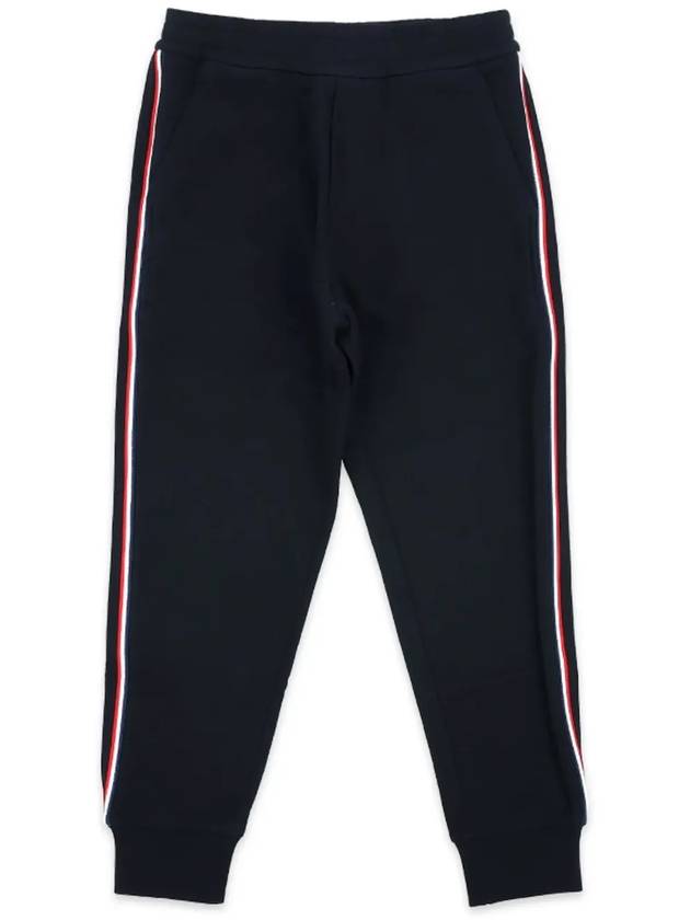 Kids Logo Patch Three Stripes Training Pants Navy 8H00004 809AG 778 8 10A - MONCLER - BALAAN 3