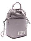 5AC Number Logo Texture Leather Bucket Bag  Wisteria - MAISON MARGIELA - BALAAN 4