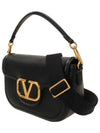 Alltime Soft Grain Calfskin Shoulder Bag Black - VALENTINO - BALAAN 3