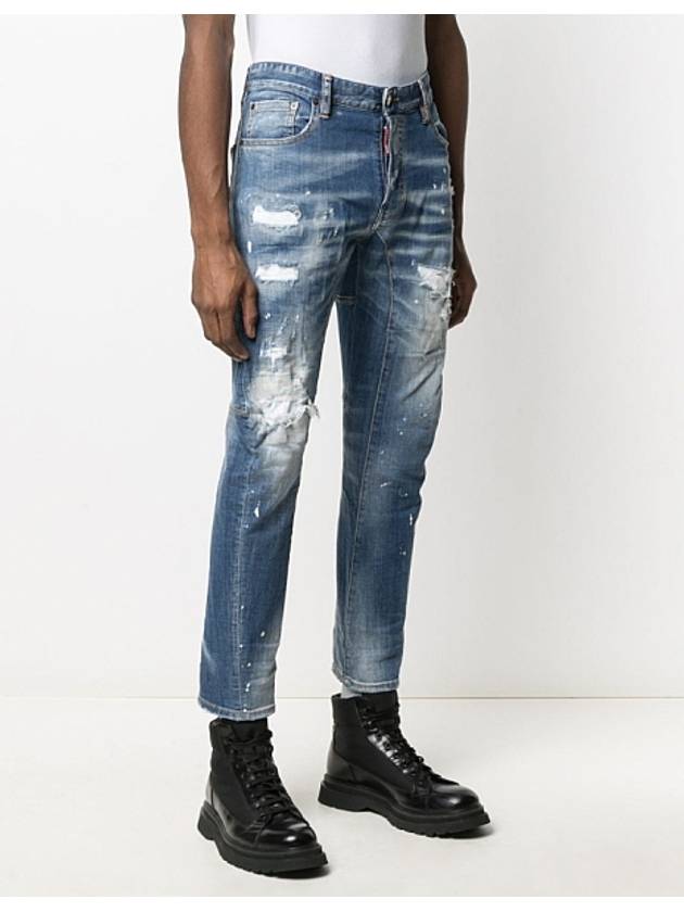 Tidy Biker Denim Jeans Blue - DSQUARED2 - BALAAN 8