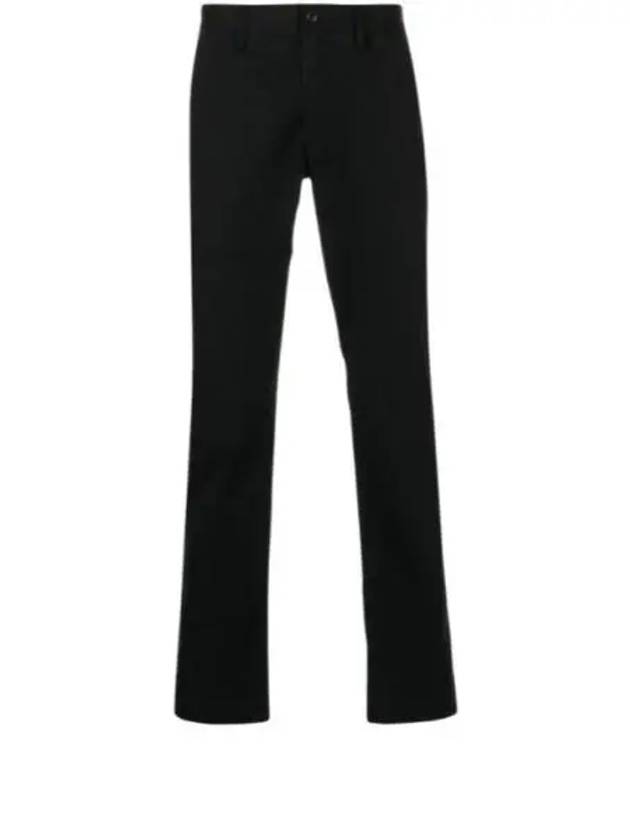 Logo Slim Fit Straight Pants Black - POLO RALPH LAUREN - BALAAN 2