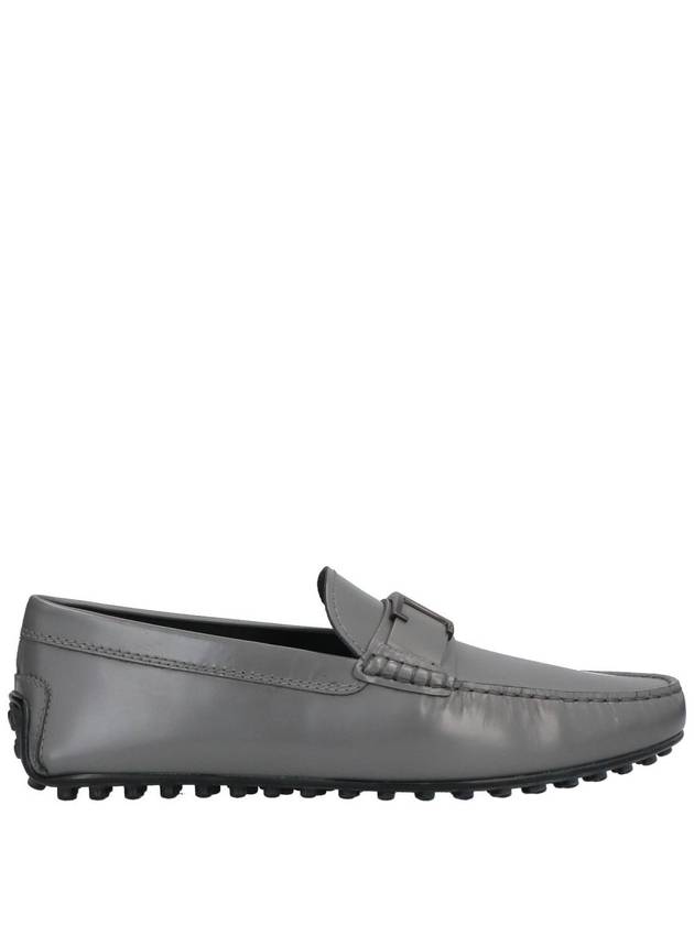 Men's Leather T PIATTA City Gomino 42C Driving Shoes Gray XXM42C0CT50OG9B401 - TOD'S - BALAAN 1