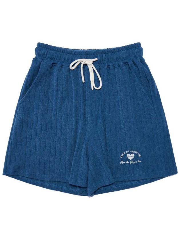 MET summer knit heart shorts blue - METAPHER - BALAAN 6