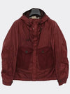 Tempest Combo Anorak Hooded Jacket Red - TEN C - BALAAN 3