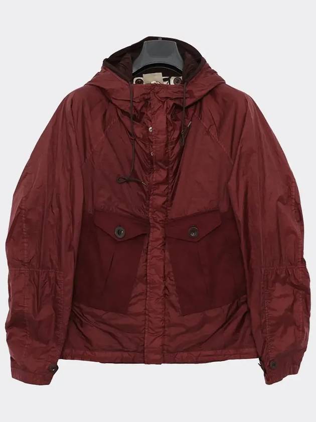 Tempest Combo Anorak Hooded Jacket Red - TEN C - BALAAN 3