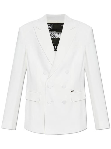 Dsquared2 Double-breasted Blazer, Women's, White - DSQUARED2 - BALAAN 1