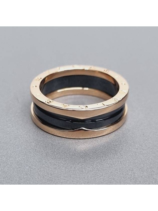 Black Ceramic B Zero1 Ring - BVLGARI - BALAAN 5