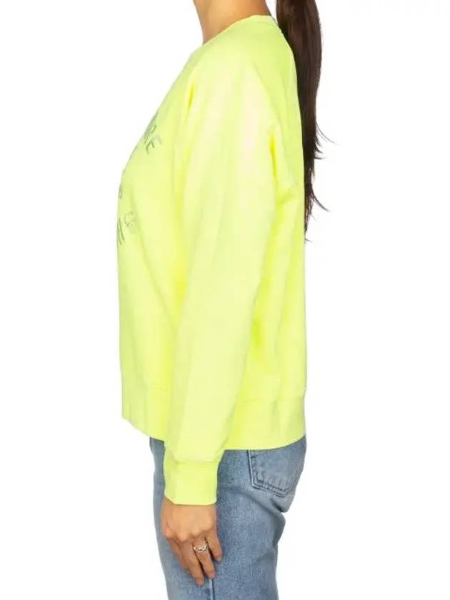 Embroidered Logo Sweatshirt Neon - ZADIG & VOLTAIRE - BALAAN 5