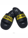 Men's Industrial Slider Slippers Black - OFF WHITE - BALAAN 4