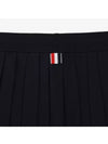 Side Stripe Dropback Mini Pleated Skirt Navy - THOM BROWNE - BALAAN 4