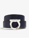 Gancini Reversible Leather Belt Blue - SALVATORE FERRAGAMO - BALAAN 2