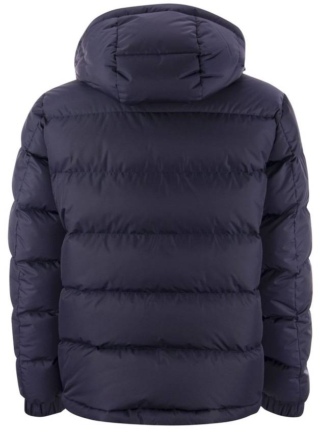 Grenoble Isorno Logo Print Padding Navy - MONCLER - BALAAN 3