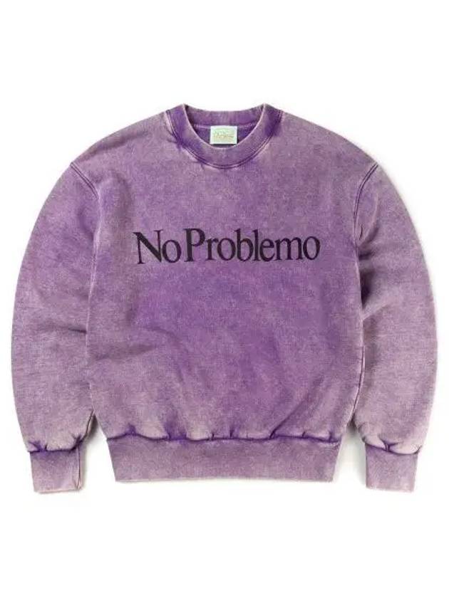 U ACID NO PROBLEMO SWEATSHIRT PURPLE - ARIES - BALAAN 1