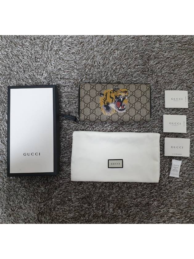 Tiger zipper long wallet - GUCCI - BALAAN 2