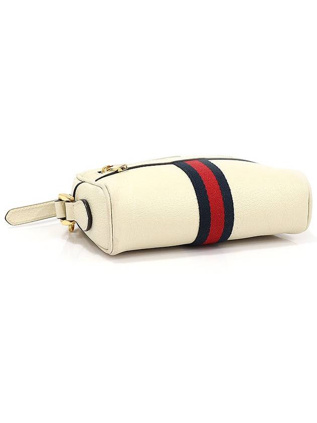 719885 White leather enamel GG logo WEB Ophidia mini cross bag - GUCCI - BALAAN 4