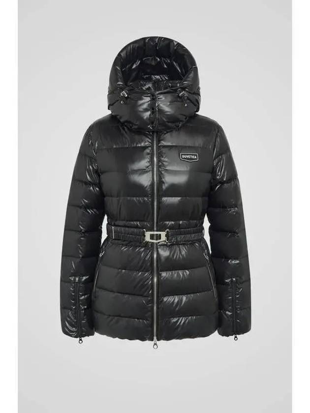 Pi a black women s down jacket - DUVETICA - BALAAN 1