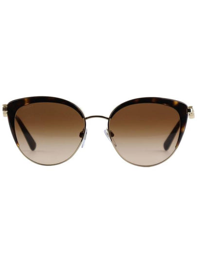 Eyewear Cat Eye Metal Sunglasses Brown - BVLGARI - BALAAN 2