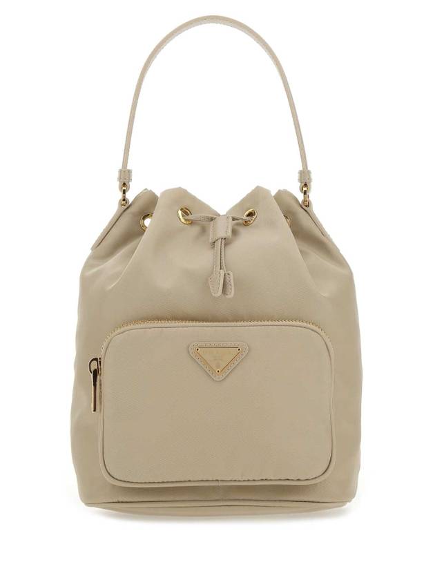 Duet Re-Nylon Bucket Bag Desert Beige - PRADA - BALAAN 1