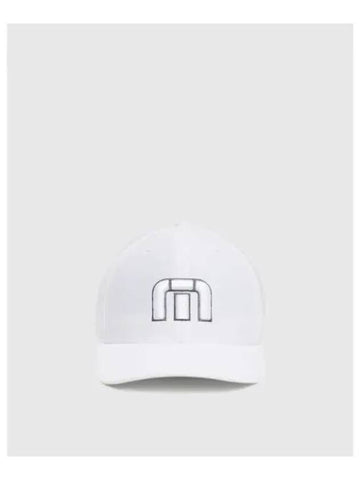 TRAVISMATHEW Steady Seller Flex Fit Iconic Golf Cap White - TRAVIS SCOTT - BALAAN 1