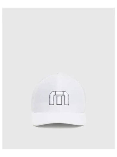 TRAVISMATHEW Steady Seller Flex Fit Iconic Golf Cap White - TRAVIS SCOTT - BALAAN 1