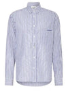 Jasolo Striped Long Sleeve Shirt Blue - ISABEL MARANT - BALAAN 2