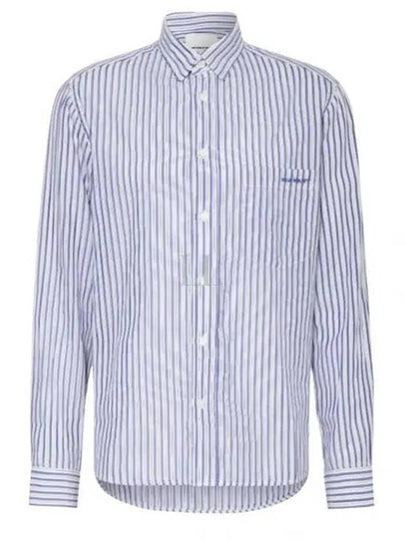 Jasolo Striped Long Sleeve Shirt Blue - ISABEL MARANT - BALAAN 2