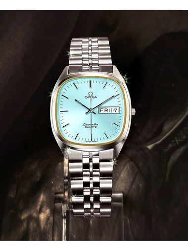 Rare Seamaster Ice Blue Calendar Men s Steel Watch - OMEGA - BALAAN 1