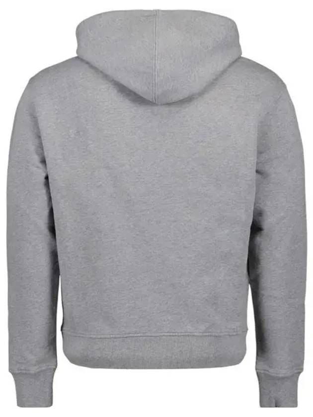 Heart Small Logo Hoodie Grey - AMI - BALAAN 3