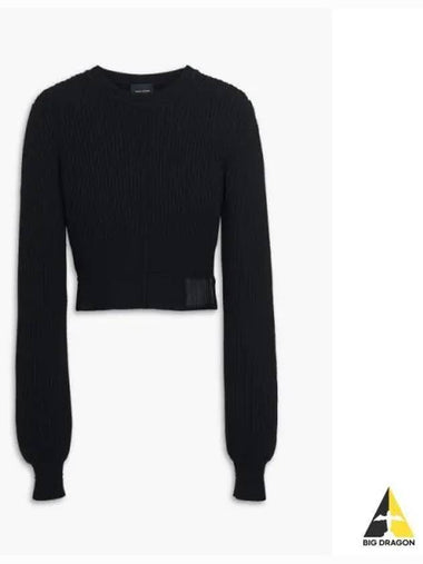 Classic Wool Crewneck Sweater Black MJWAW23001BKX - MARC JACOBS - BALAAN 1