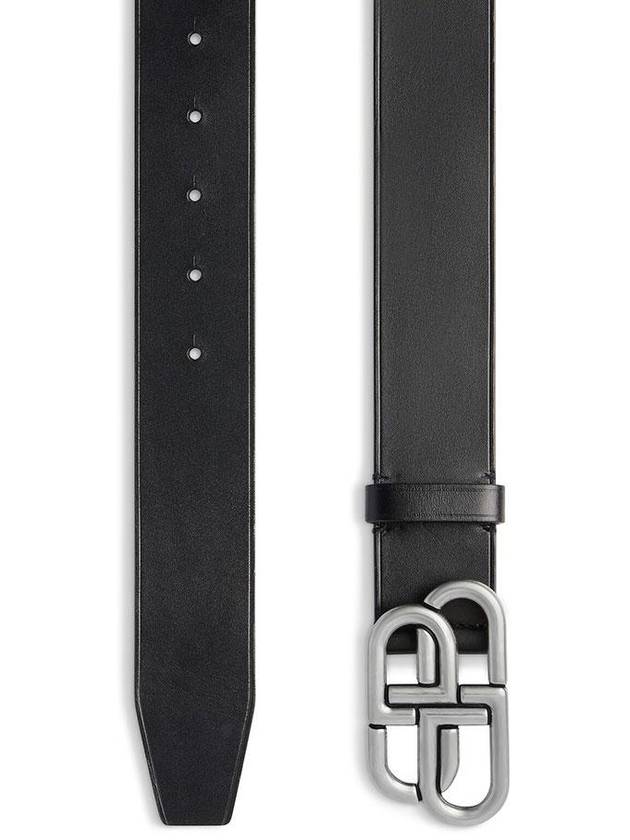 BB Extra 40 Leather Belt Black - BALENCIAGA - BALAAN 2