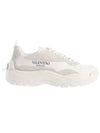 Gum Boy Leather Suede Low Top Sneakers White - VALENTINO - BALAAN 2