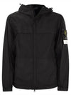 Garment Dyed Crinkle Reps R-Nylon Jacket Black - STONE ISLAND - BALAAN 2